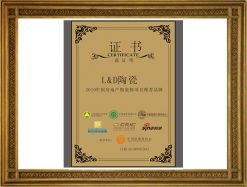 2010中国房地产精装修项目推荐品牌